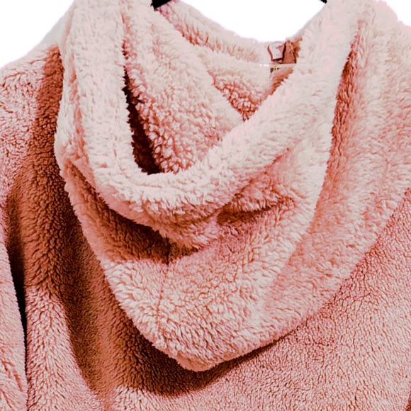 Aeropostle Sherpa Fleece Oversized Full-Zip Hoodie - Picture 11 of 15